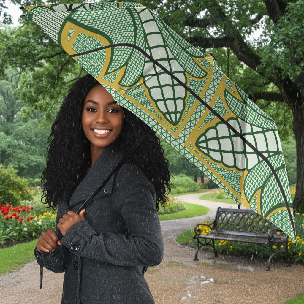 Emerald Green Khotso Mojalefa Poone Umbrella Basotho Khotso Blanket Inspired