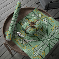 Emerald Green Khotso Mojalefa Poone Wrapping Paper Basotho Khotso Blanket Inspired