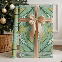 Emerald Green Khotso Mojalefa Poone Wrapping Paper Basotho Khotso Blanket Inspired