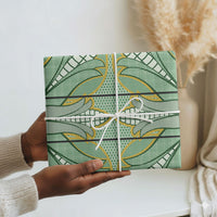 Emerald Green Khotso Mojalefa Poone Wrapping Paper Basotho Khotso Blanket Inspired