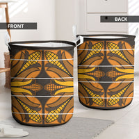 Old Gold Khotso Mojalefa Poone Laundry Basket Basotho Khotso Blanket Inspired