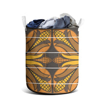 Old Gold Khotso Mojalefa Poone Laundry Basket Basotho Khotso Blanket Inspired