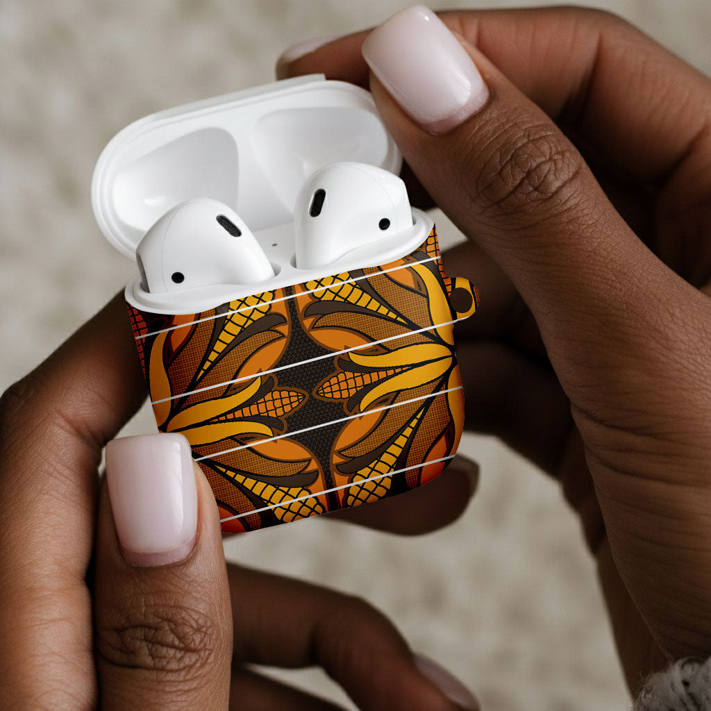 Old Gold Khotso Mojalefa Poone AirPods Case Basotho Khotso Blanket Inspired