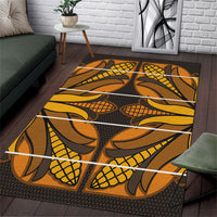 Old Gold Khotso Mojalefa Poone Area Rug Basotho Khotso Blanket Inspired