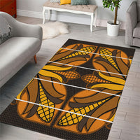Old Gold Khotso Mojalefa Poone Area Rug Basotho Khotso Blanket Inspired