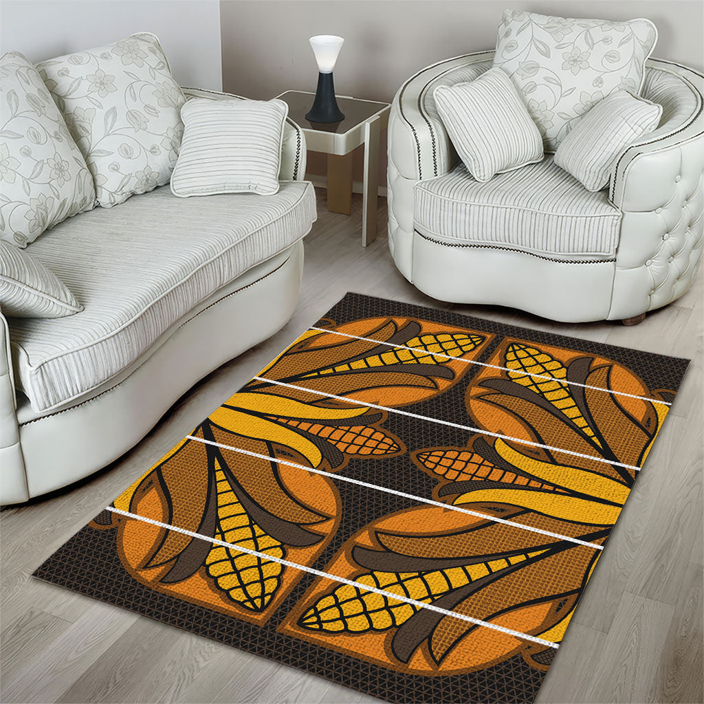 Old Gold Khotso Mojalefa Poone Area Rug Basotho Khotso Blanket Inspired