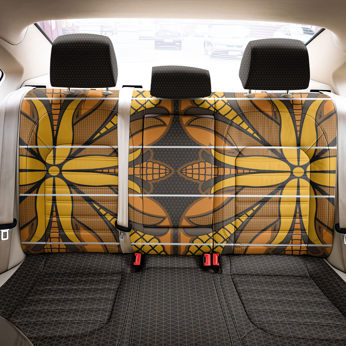 Old Gold Khotso Mojalefa Poone Back Car Seat Cover Basotho Khotso Blanket Inspired