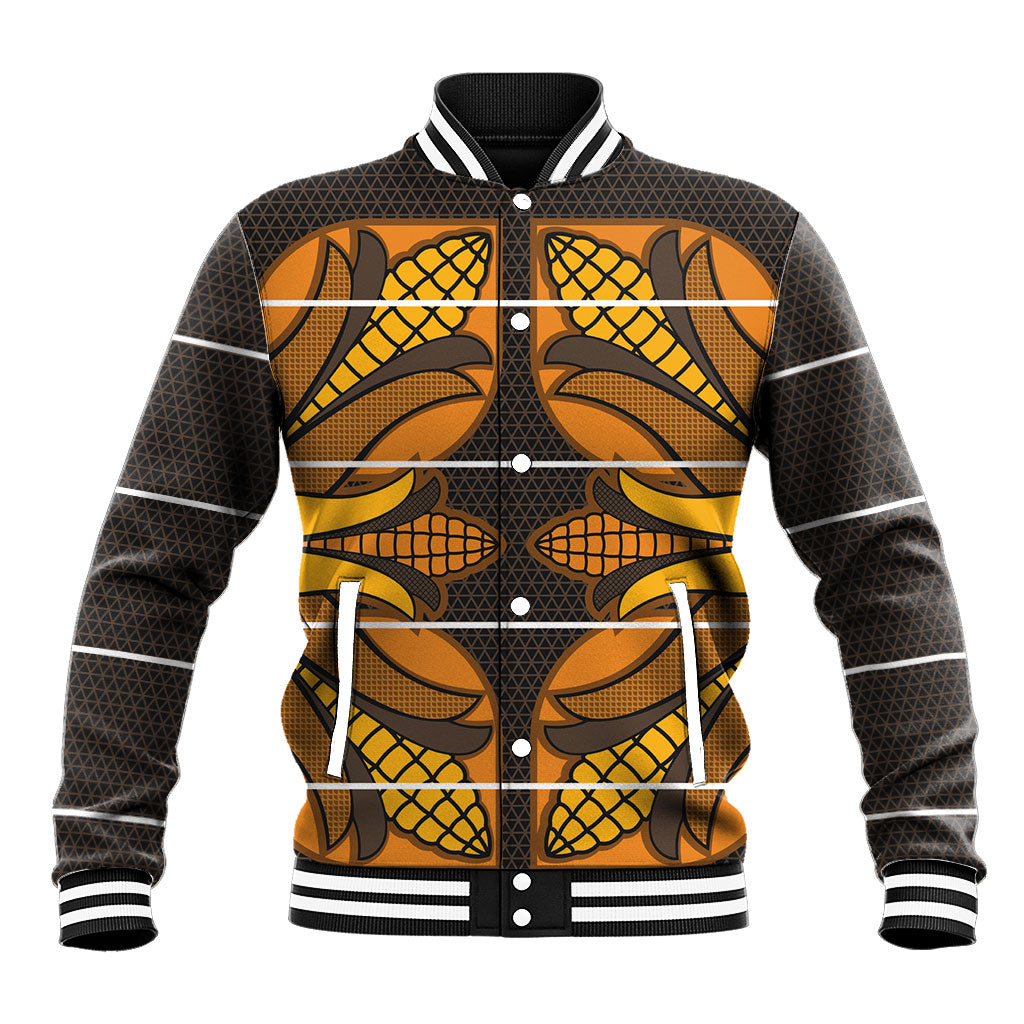 Old Gold Khotso Mojalefa Poone Baseball Jacket Basotho Khotso Blanket Inspired