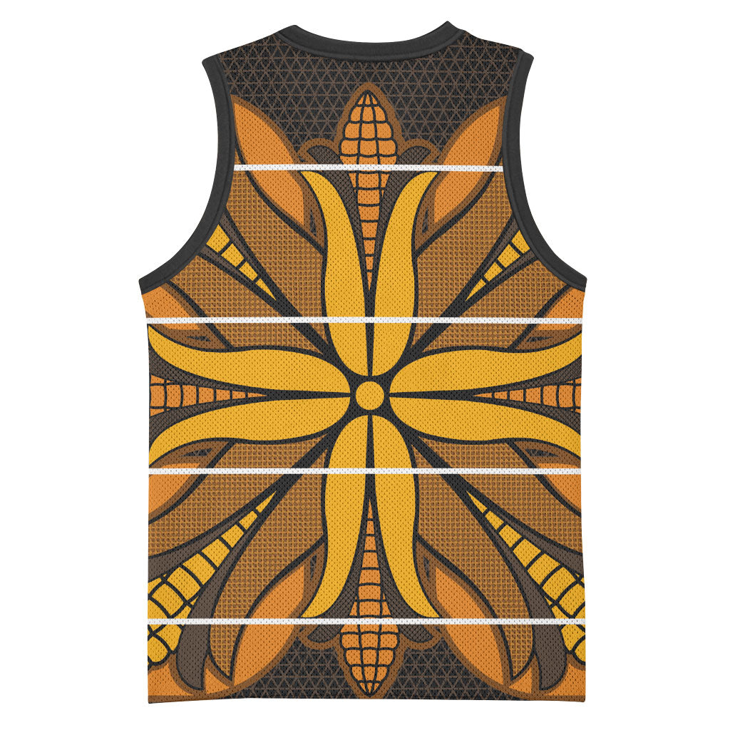 Old Gold Khotso Mojalefa Poone Basketball Jersey Basotho Khotso Blanket Inspired