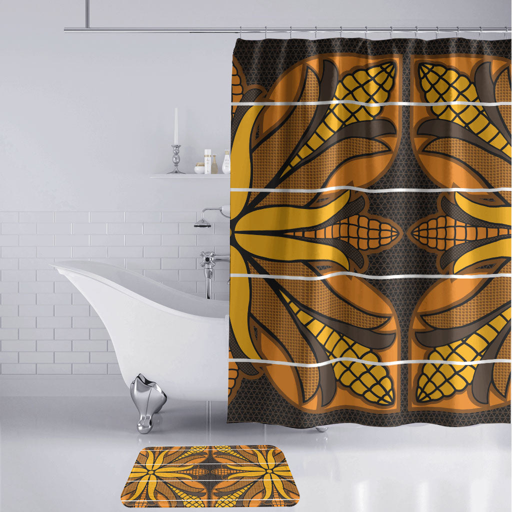 Old Gold Khotso Mojalefa Poone Bathroom Set Basotho Khotso Blanket Inspired