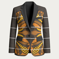 Old Gold Khotso Mojalefa Poone Blazer Basotho Khotso Blanket Inspired