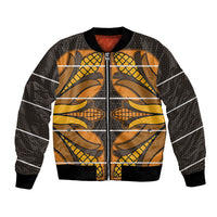 Old Gold Khotso Mojalefa Poone Bomber Jacket Basotho Khotso Blanket Inspired