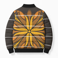 Old Gold Khotso Mojalefa Poone Bomber Puffer Jacket Basotho Khotso Blanket Inspired