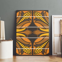 Old Gold Khotso Mojalefa Poone Canvas Wall Art Basotho Khotso Blanket Inspired