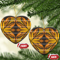 Old Gold Khotso Mojalefa Poone Ceramic Ornament Basotho Khotso Blanket Inspired