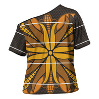 Old Gold Khotso Mojalefa Poone Cross Shoulder Shirt Basotho Khotso Blanket Inspired