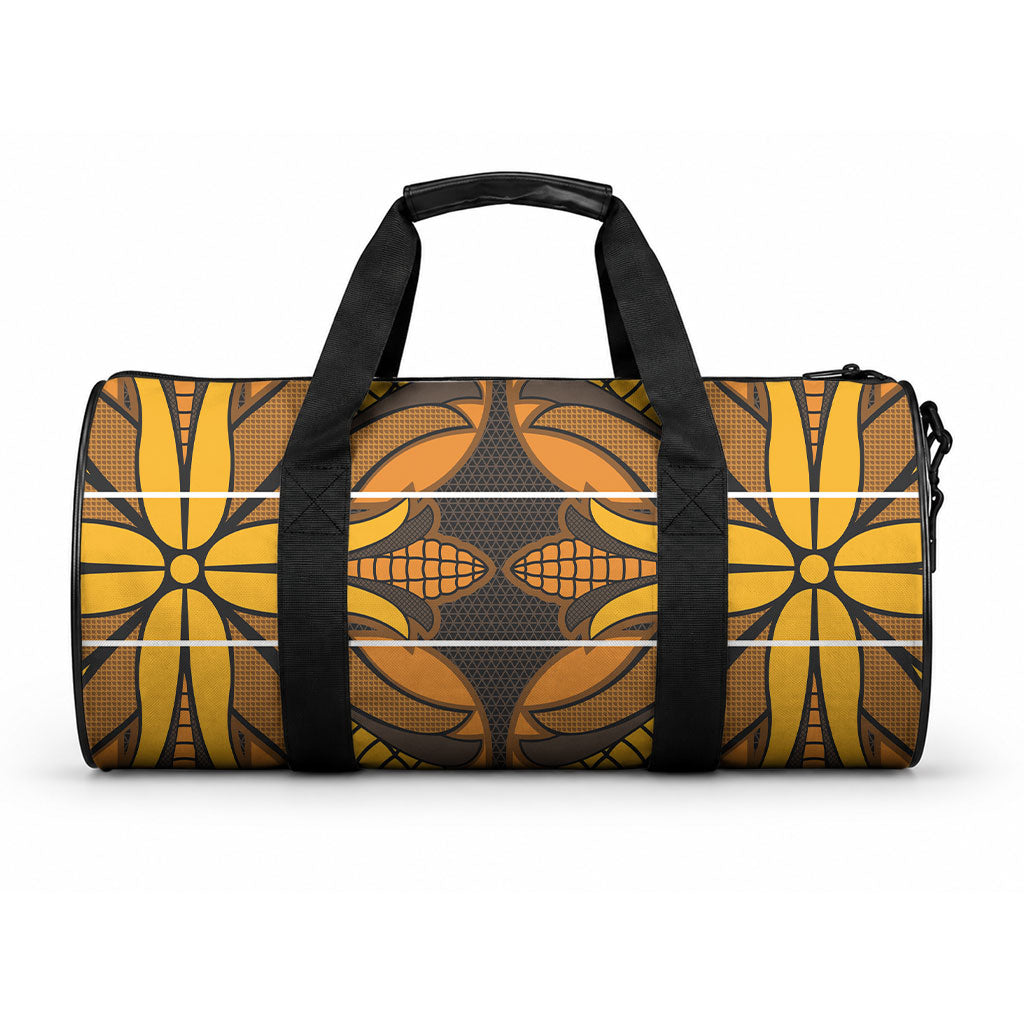 Old Gold Khotso Mojalefa Poone Duffle Bag Basotho Khotso Blanket Inspired