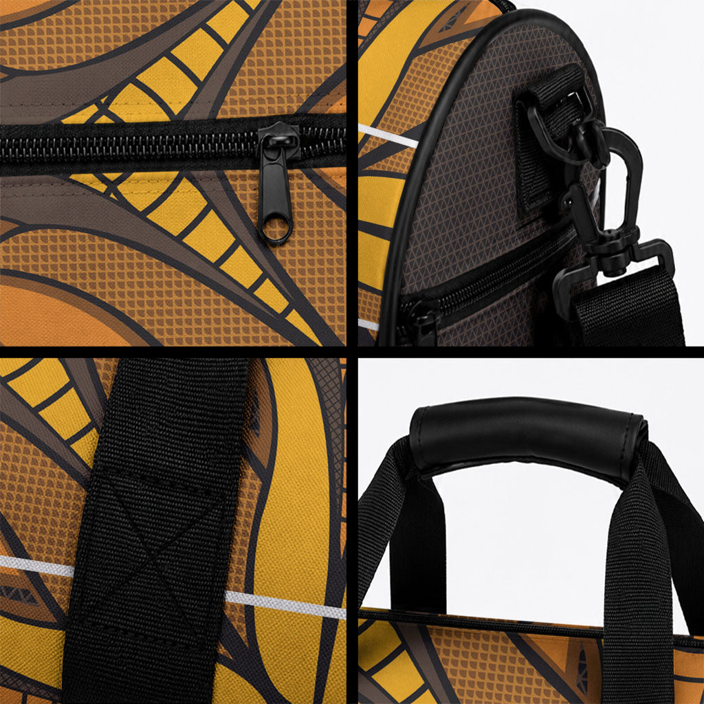 Old Gold Khotso Mojalefa Poone Duffle Bag Basotho Khotso Blanket Inspired