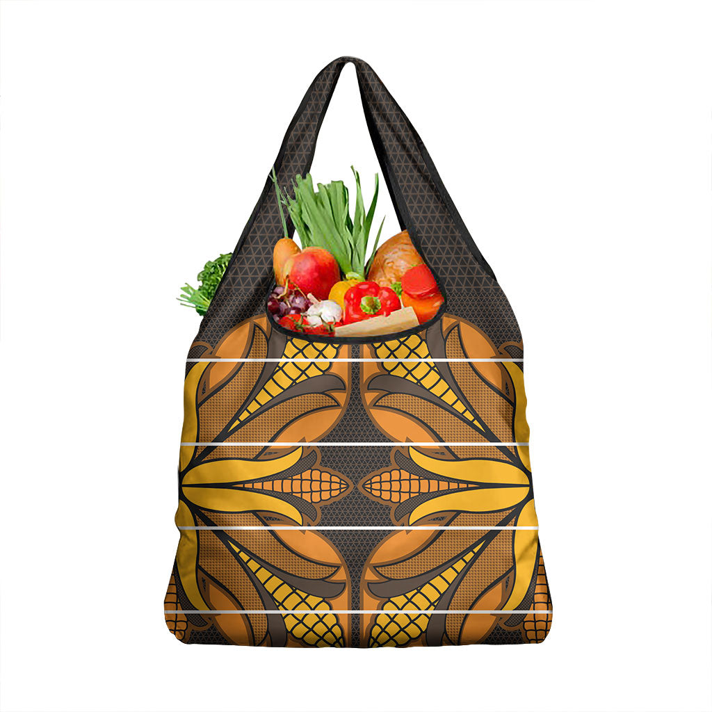 Old Gold Khotso Mojalefa Poone Grocery Bag Basotho Khotso Blanket Inspired