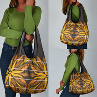 Old Gold Khotso Mojalefa Poone Grocery Bag Basotho Khotso Blanket Inspired