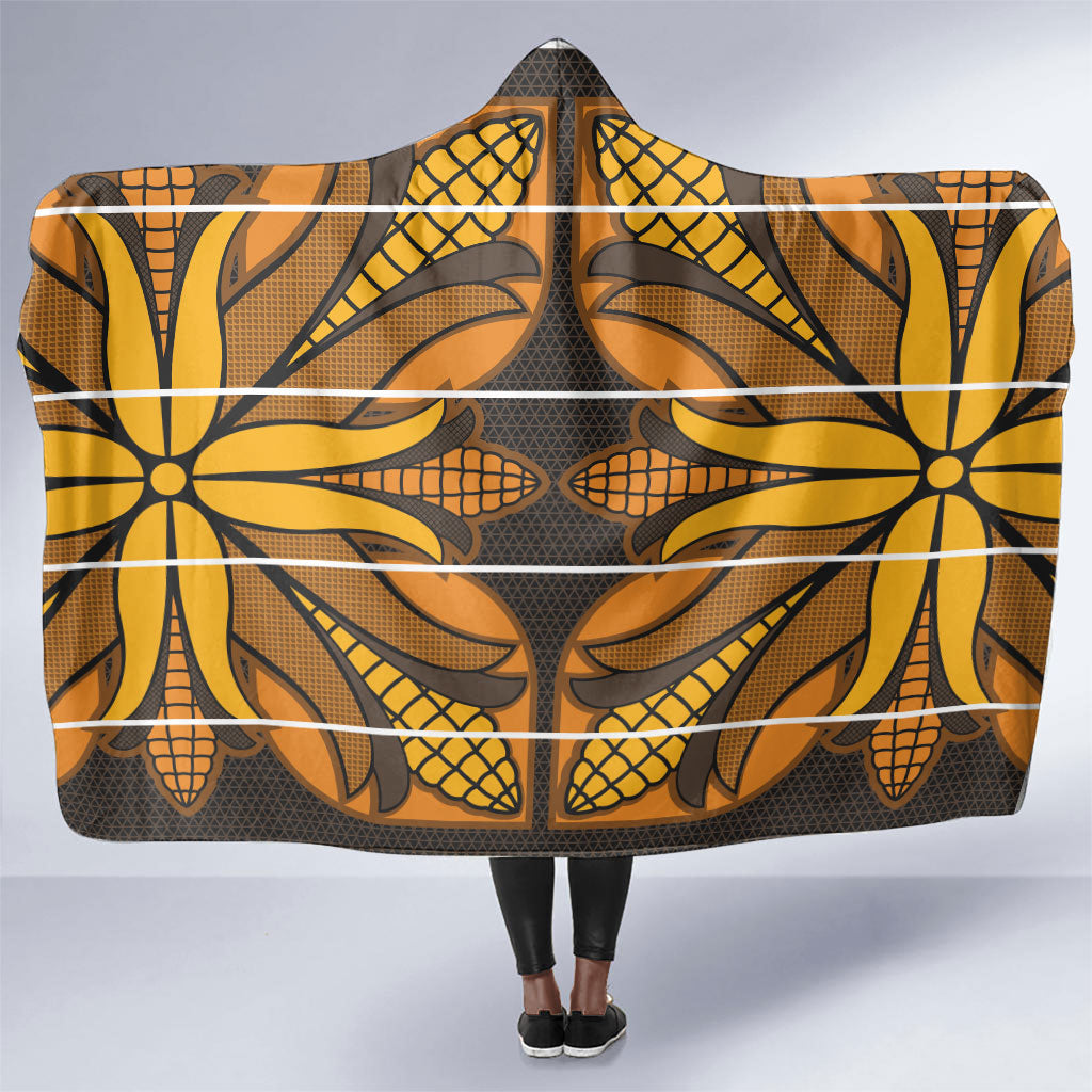 Old Gold Khotso Mojalefa Poone Hooded Blanket Basotho Khotso Blanket Inspired