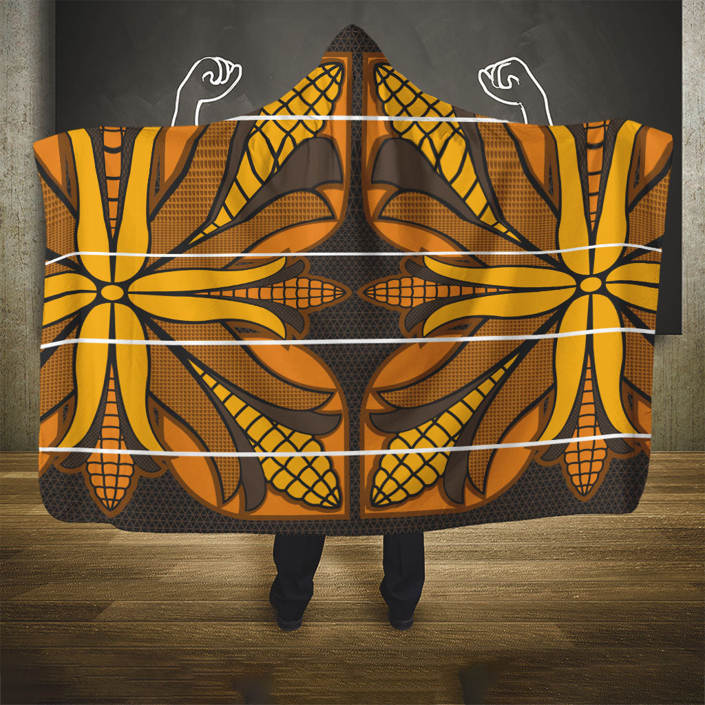 Old Gold Khotso Mojalefa Poone Hooded Blanket Basotho Khotso Blanket Inspired