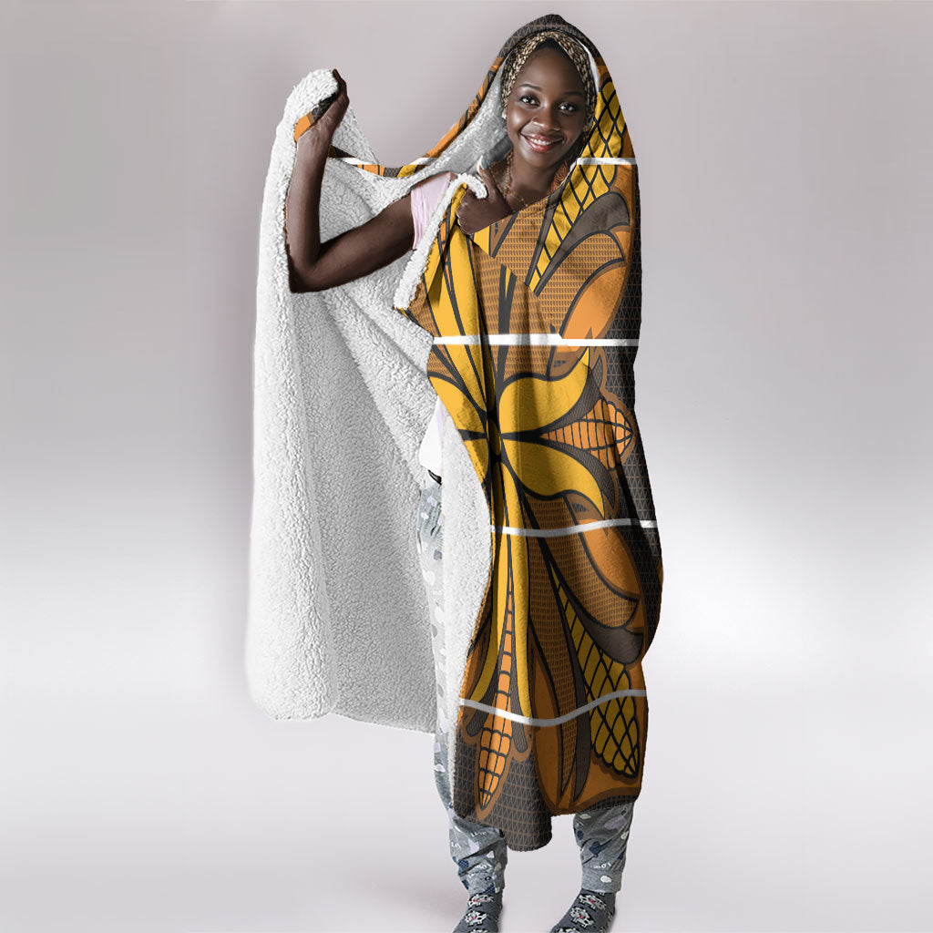Old Gold Khotso Mojalefa Poone Hooded Blanket Basotho Khotso Blanket Inspired