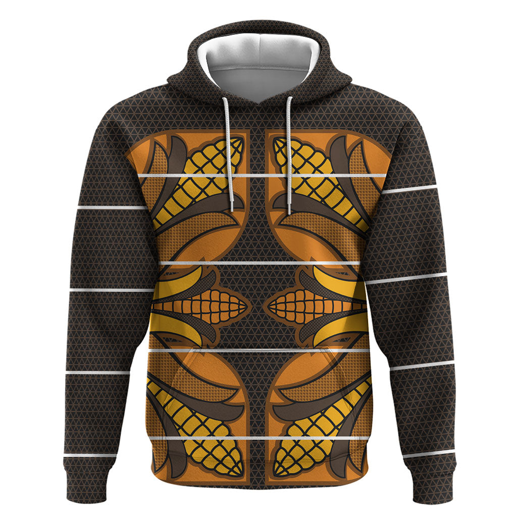 Old Gold Khotso Mojalefa Poone Hoodie Basotho Khotso Blanket Inspired