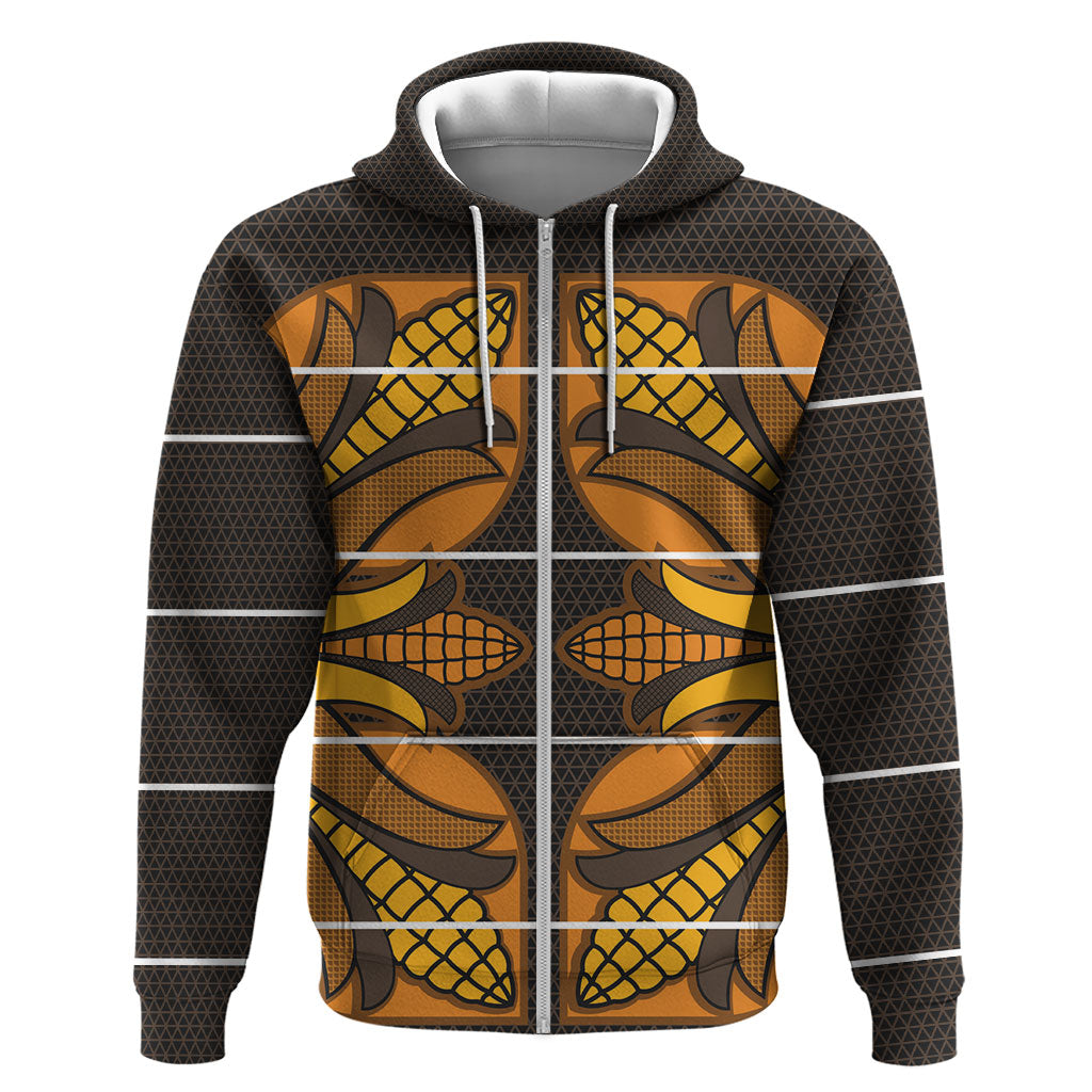 Old Gold Khotso Mojalefa Poone Hoodie Basotho Khotso Blanket Inspired