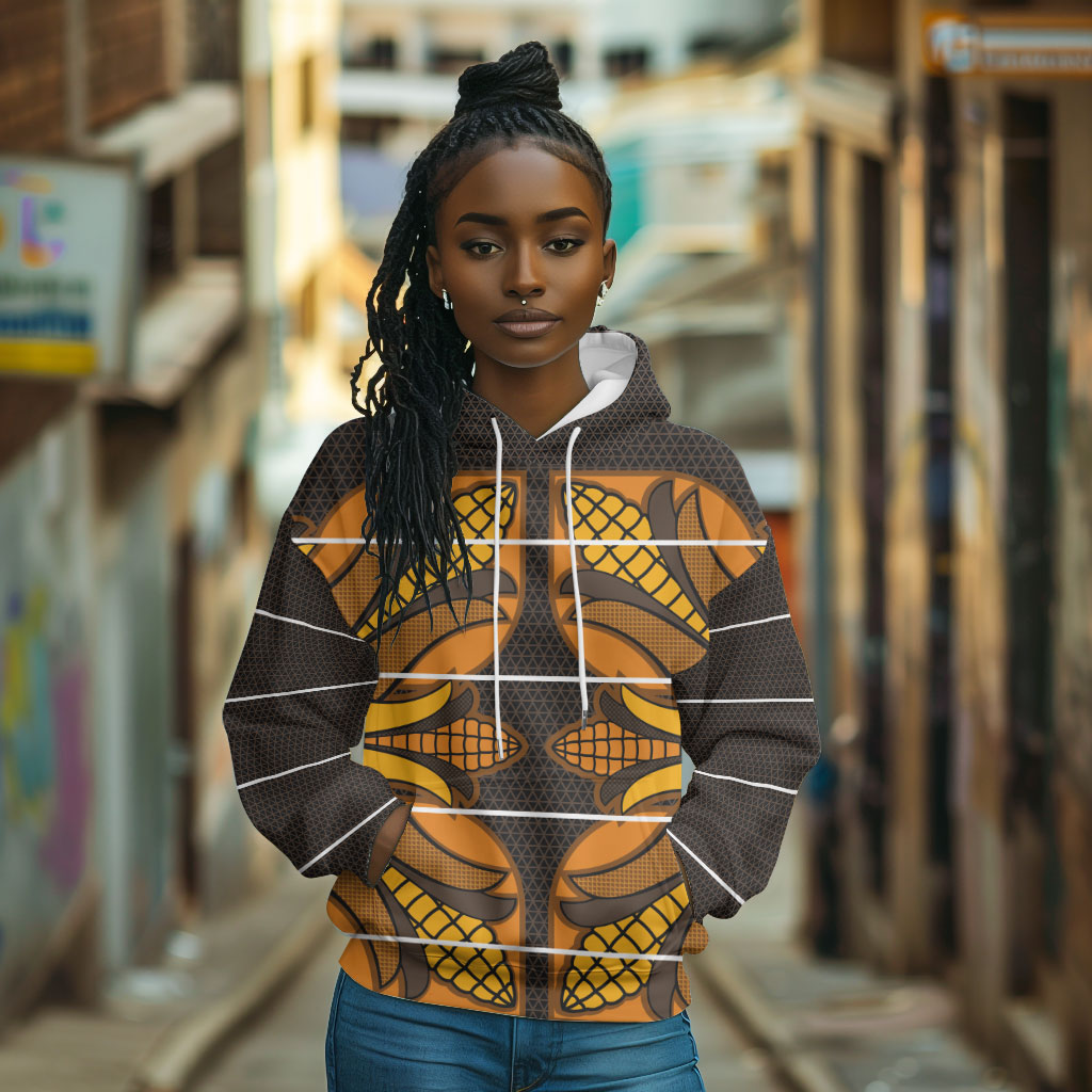 Old Gold Khotso Mojalefa Poone Hoodie Basotho Khotso Blanket Inspired