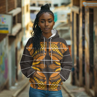 Old Gold Khotso Mojalefa Poone Hoodie Basotho Khotso Blanket Inspired