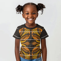 Old Gold Khotso Mojalefa Poone Kid T shirt Basotho Khotso Blanket Inspired