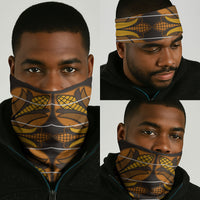Old Gold Khotso Mojalefa Poone Neck Gaiter Basotho Khotso Blanket Inspired