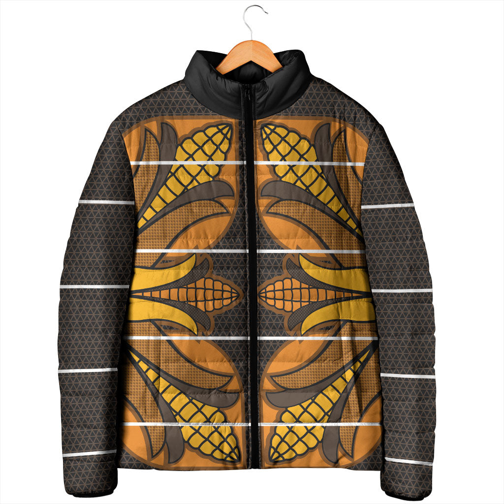 Old Gold Khotso Mojalefa Poone Padded Jacket Basotho Khotso Blanket Inspired