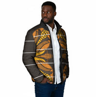 Old Gold Khotso Mojalefa Poone Padded Jacket Basotho Khotso Blanket Inspired