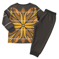 Old Gold Khotso Mojalefa Poone Christmas Pajama Set Basotho Khotso Blanket Inspired