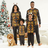 Old Gold Khotso Mojalefa Poone Christmas Pajama Set Basotho Khotso Blanket Inspired