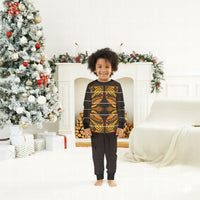 Old Gold Khotso Mojalefa Poone Christmas Pajama Set Basotho Khotso Blanket Inspired
