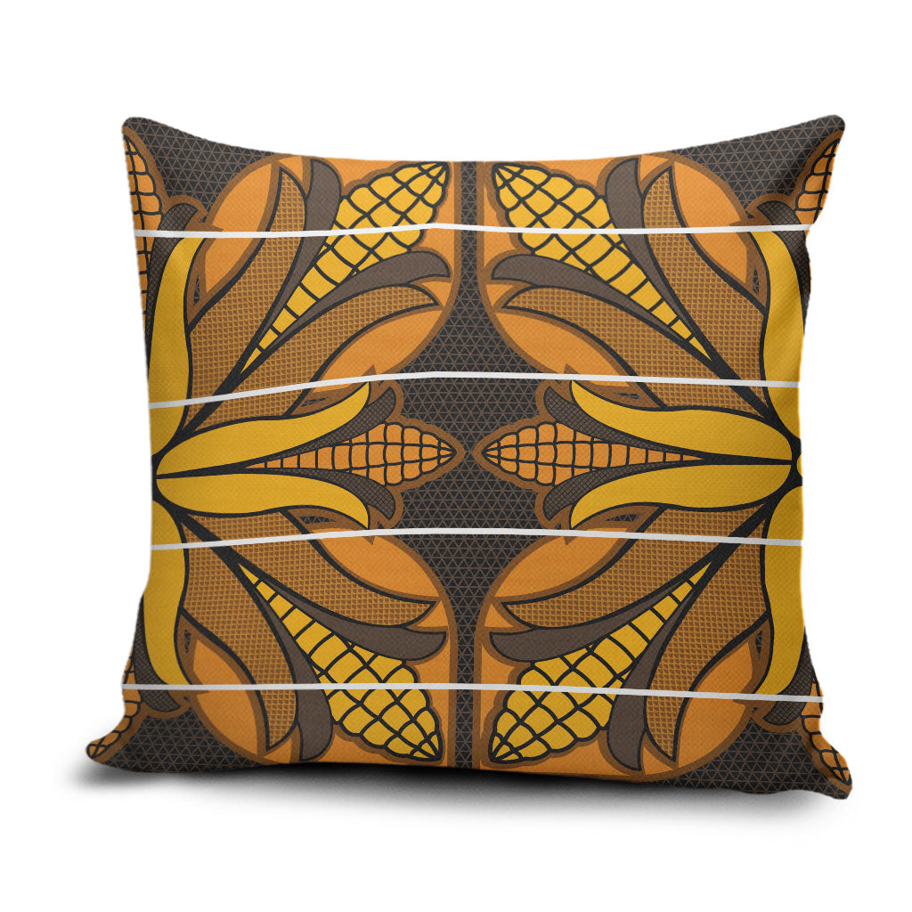 Old Gold Khotso Mojalefa Poone Pillow Cover Basotho Khotso Blanket Inspired