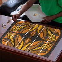 Old Gold Khotso Mojalefa Poone Puzzle Basotho Khotso Blanket Inspired