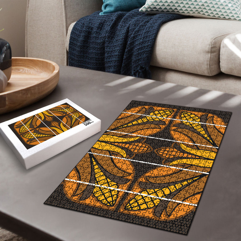 Old Gold Khotso Mojalefa Poone Puzzle Basotho Khotso Blanket Inspired