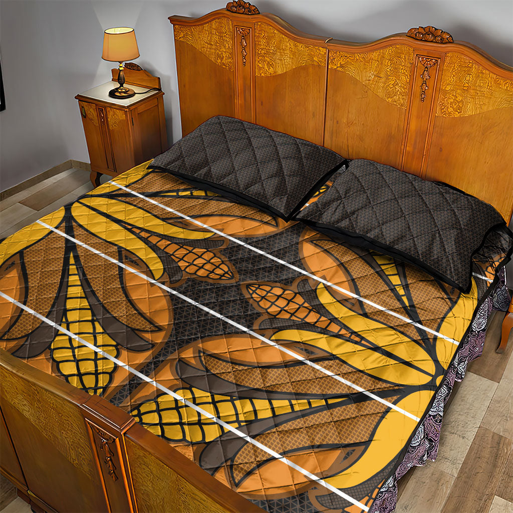 Old Gold Khotso Mojalefa Poone Quilt Bed Set Basotho Khotso Blanket Inspired