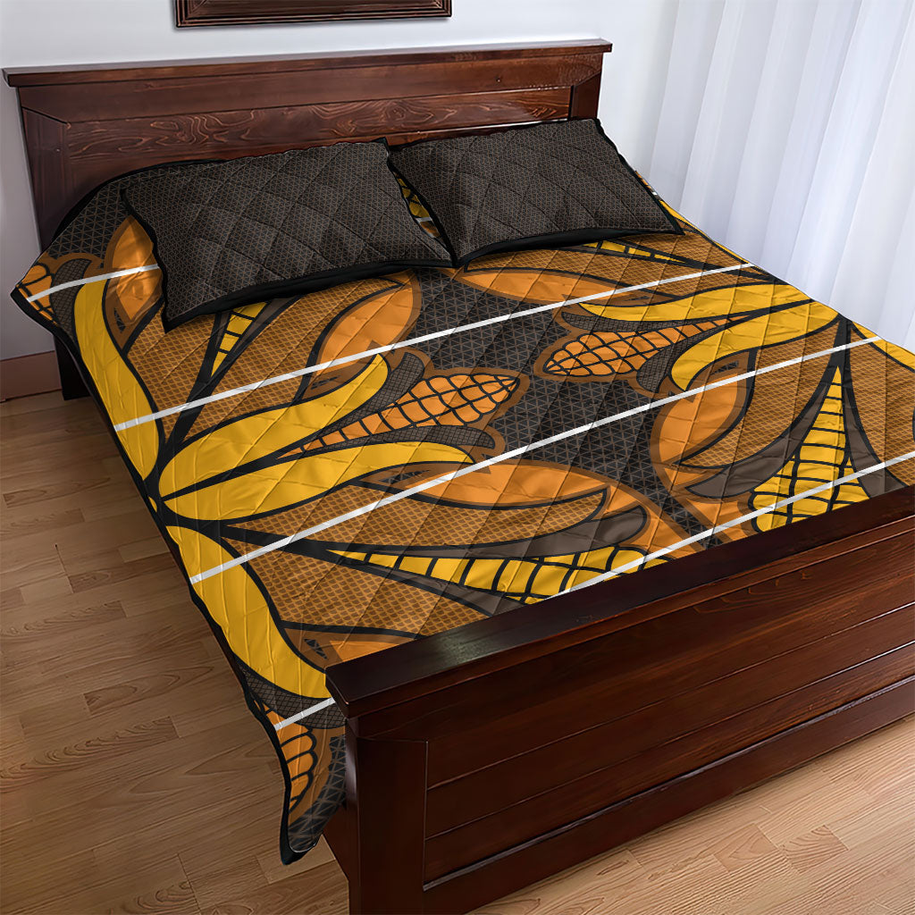 Old Gold Khotso Mojalefa Poone Quilt Bed Set Basotho Khotso Blanket Inspired