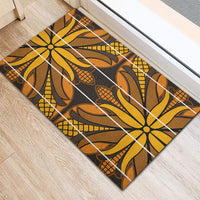 Old Gold Khotso Mojalefa Poone Rubber Doormat Basotho Khotso Blanket Inspired