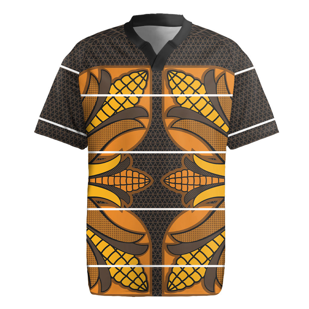 Old Gold Khotso Mojalefa Poone Rugby Jersey Basotho Khotso Blanket Inspired