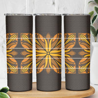 Old Gold Khotso Mojalefa Poone Skinny Tumbler Basotho Khotso Blanket Inspired