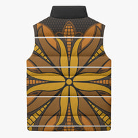 Old Gold Khotso Mojalefa Poone Sleeveless Puffer Jacket Basotho Khotso Blanket Inspired