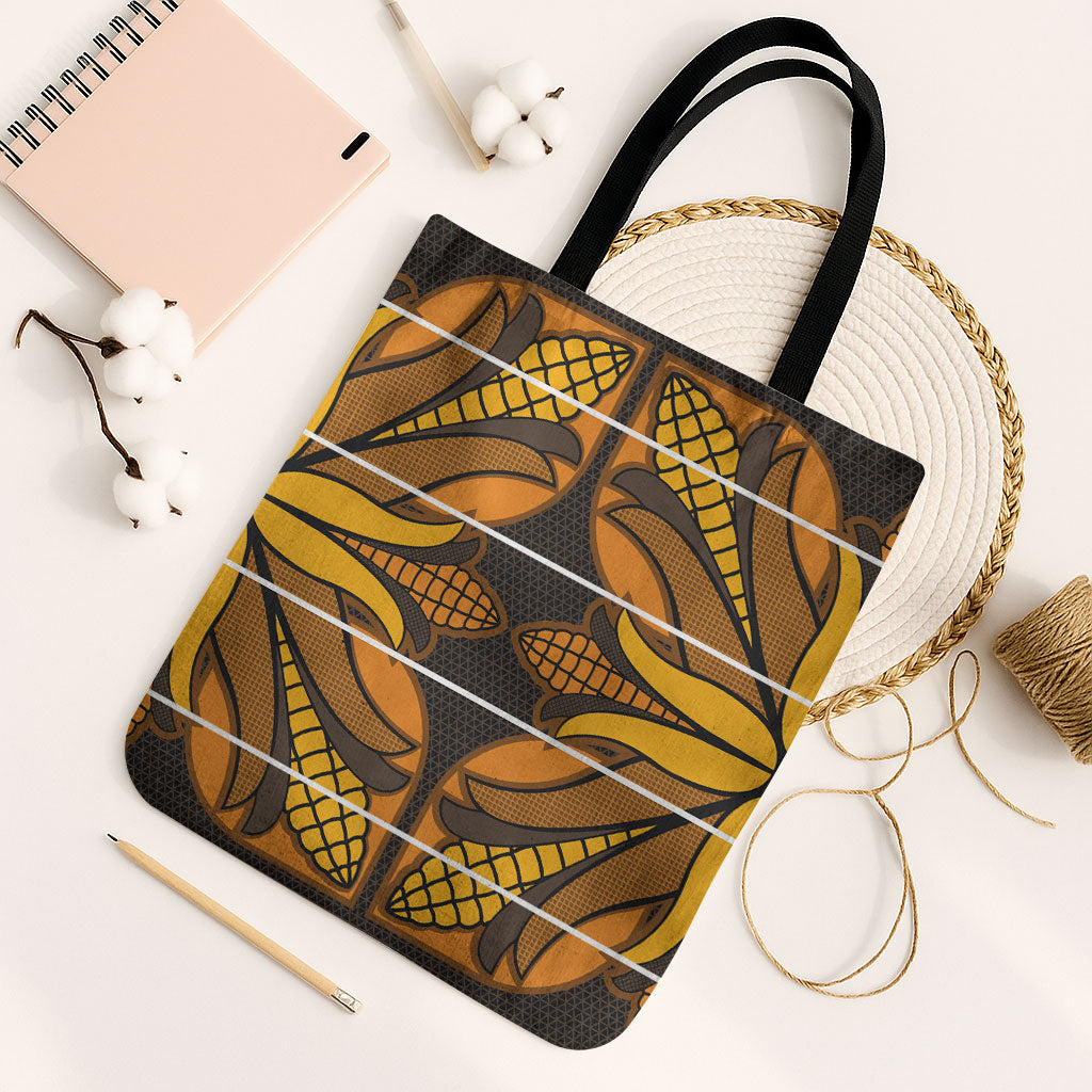 Old Gold Khotso Mojalefa Poone Tote Bag Basotho Khotso Blanket Inspired