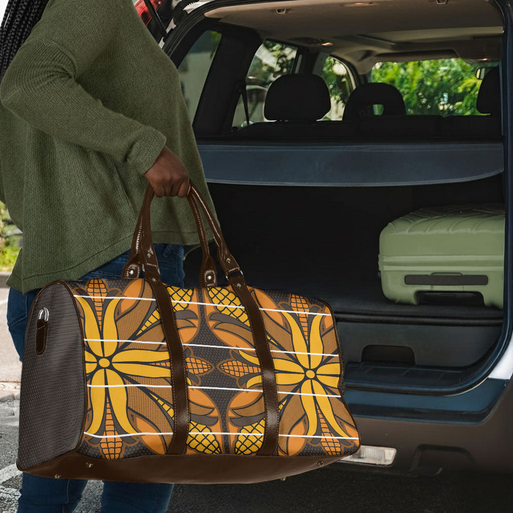 Old Gold Khotso Mojalefa Poone Travel Bag Basotho Khotso Blanket Inspired