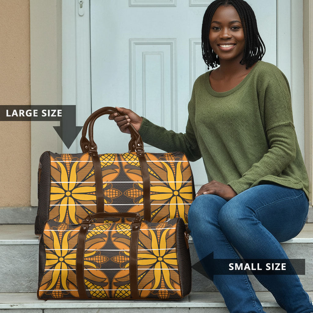 Old Gold Khotso Mojalefa Poone Travel Bag Basotho Khotso Blanket Inspired